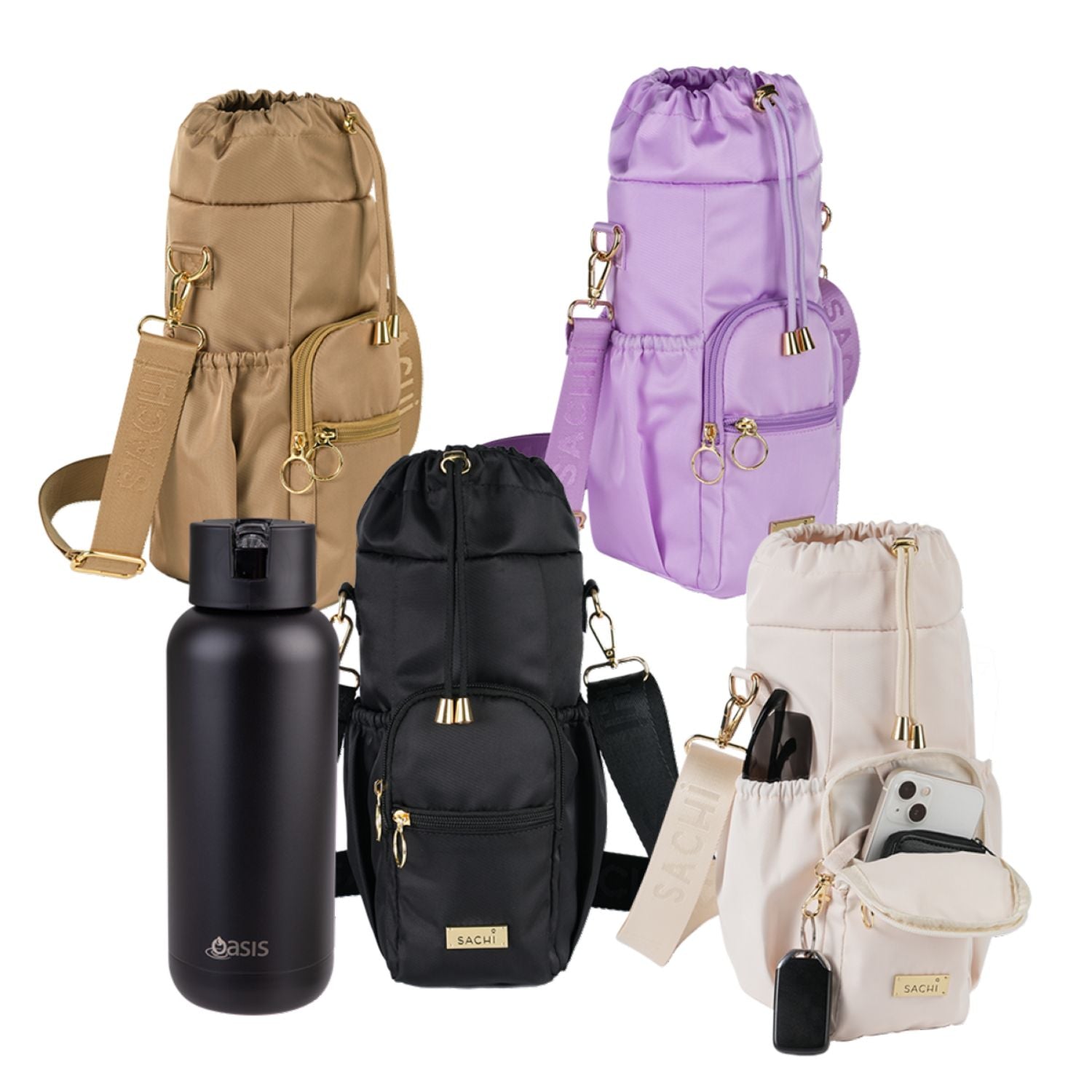 Sachi Crossbody Insulated Bottle Bag