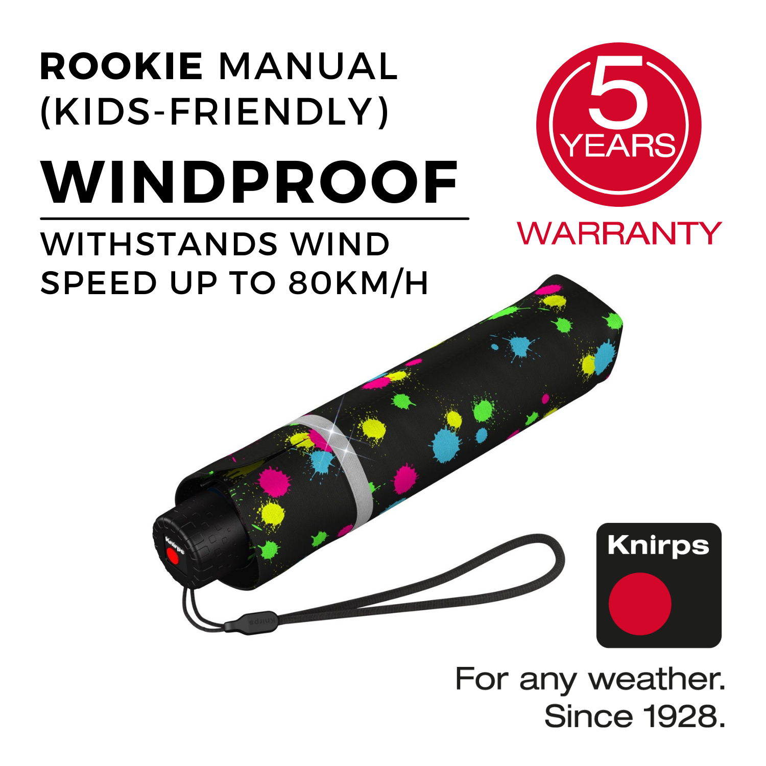 Knirps Rookie Manual Reflective Umbrella | Knirps Umbrellas