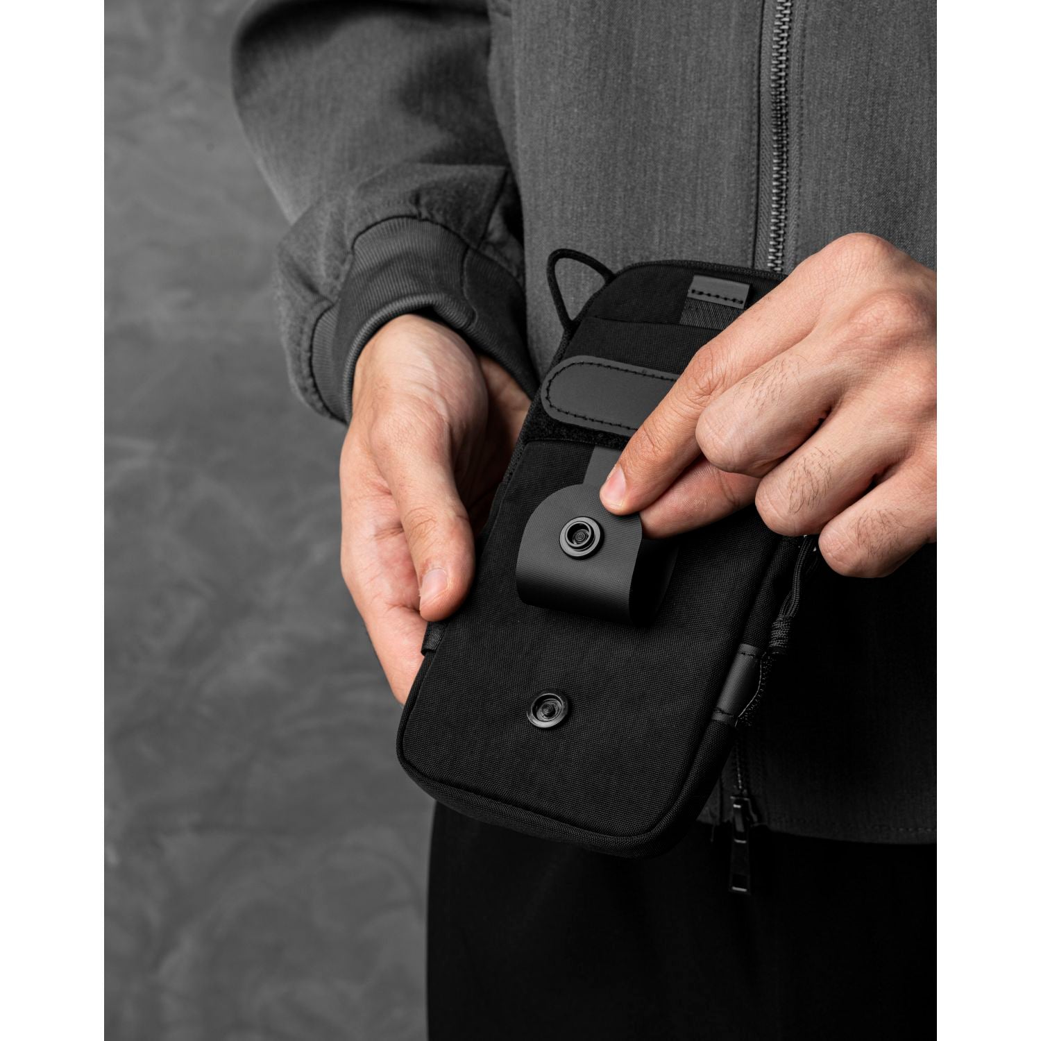 ALPAKA Modular Shoulder Pocket Slim Nylon Washed