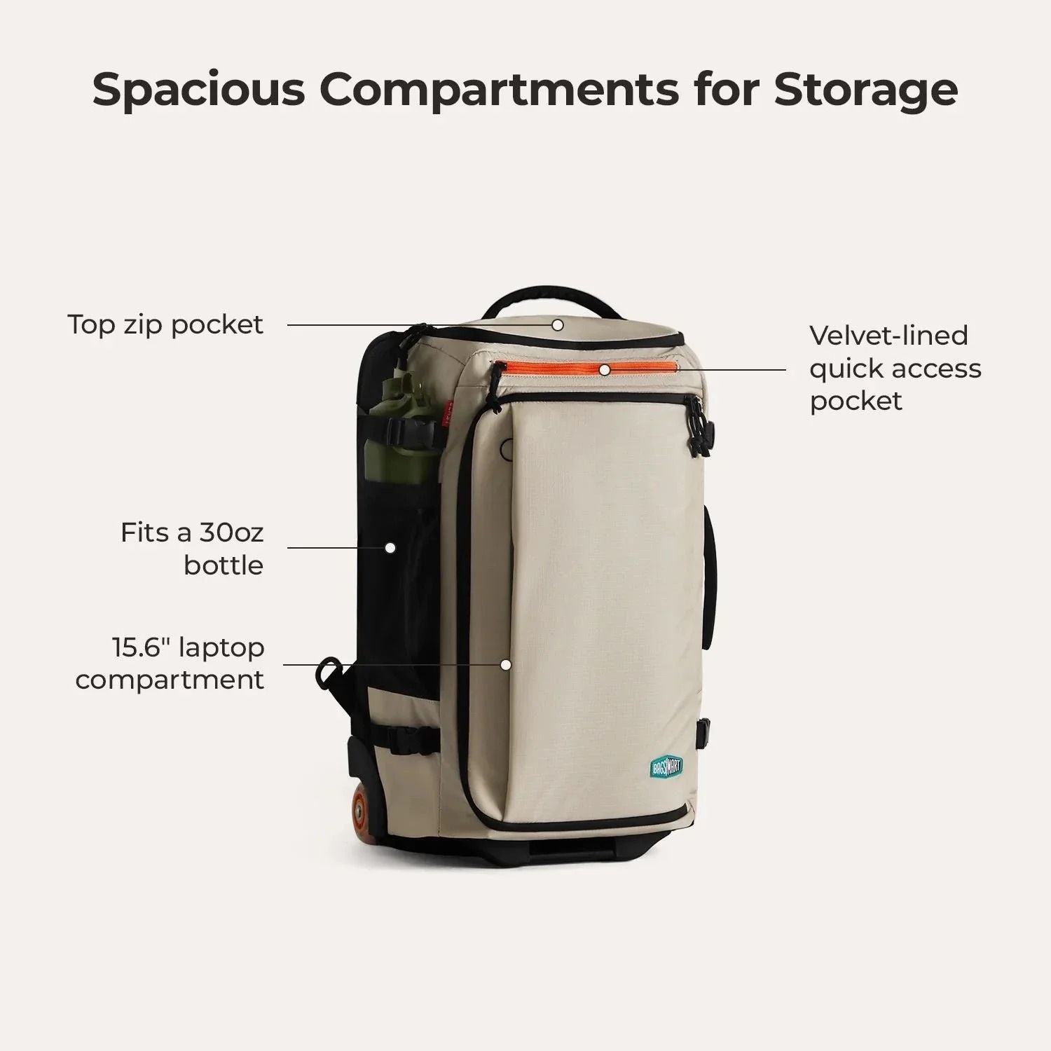 Bagsmart Blast Roller Backpack 43L