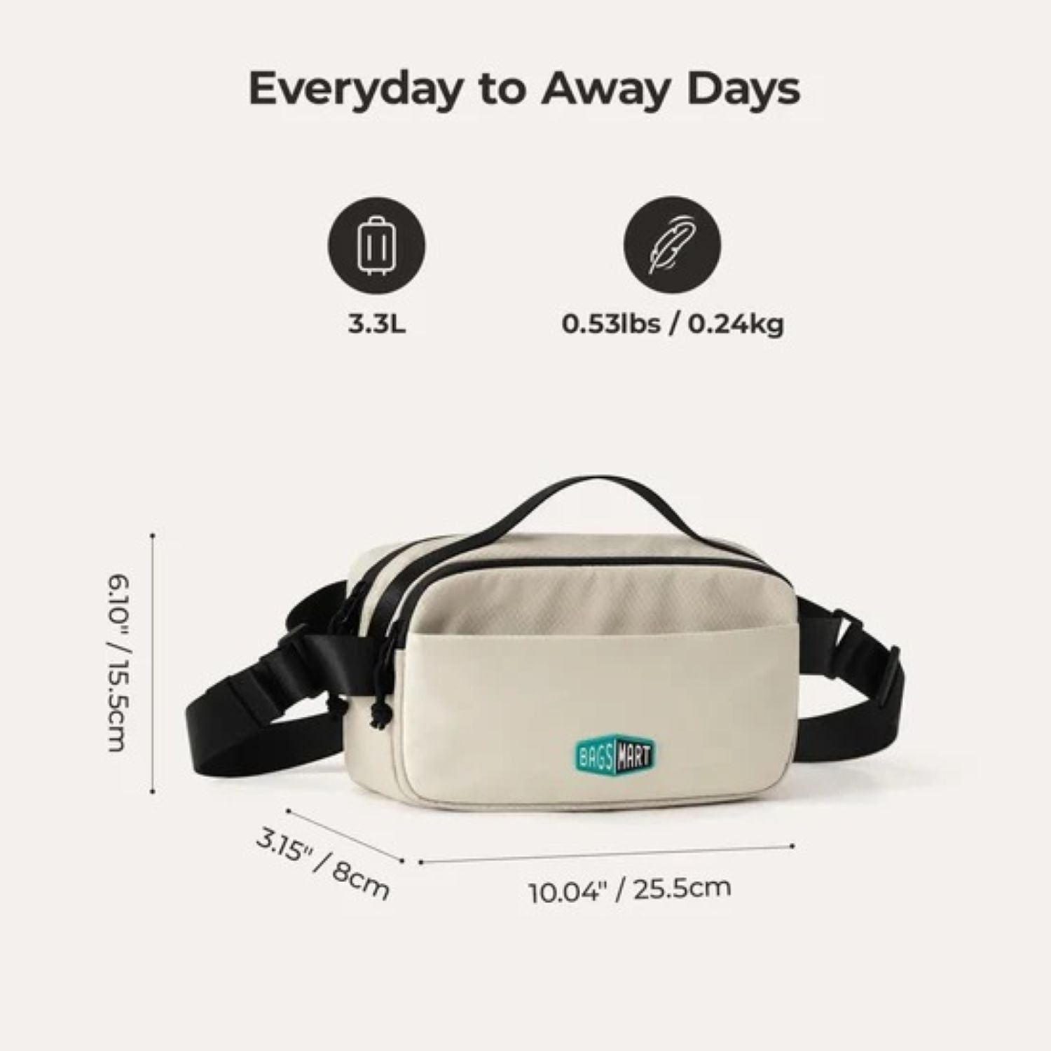 Bagsmart Blast Travel Sling Bag 3.3L (SA)