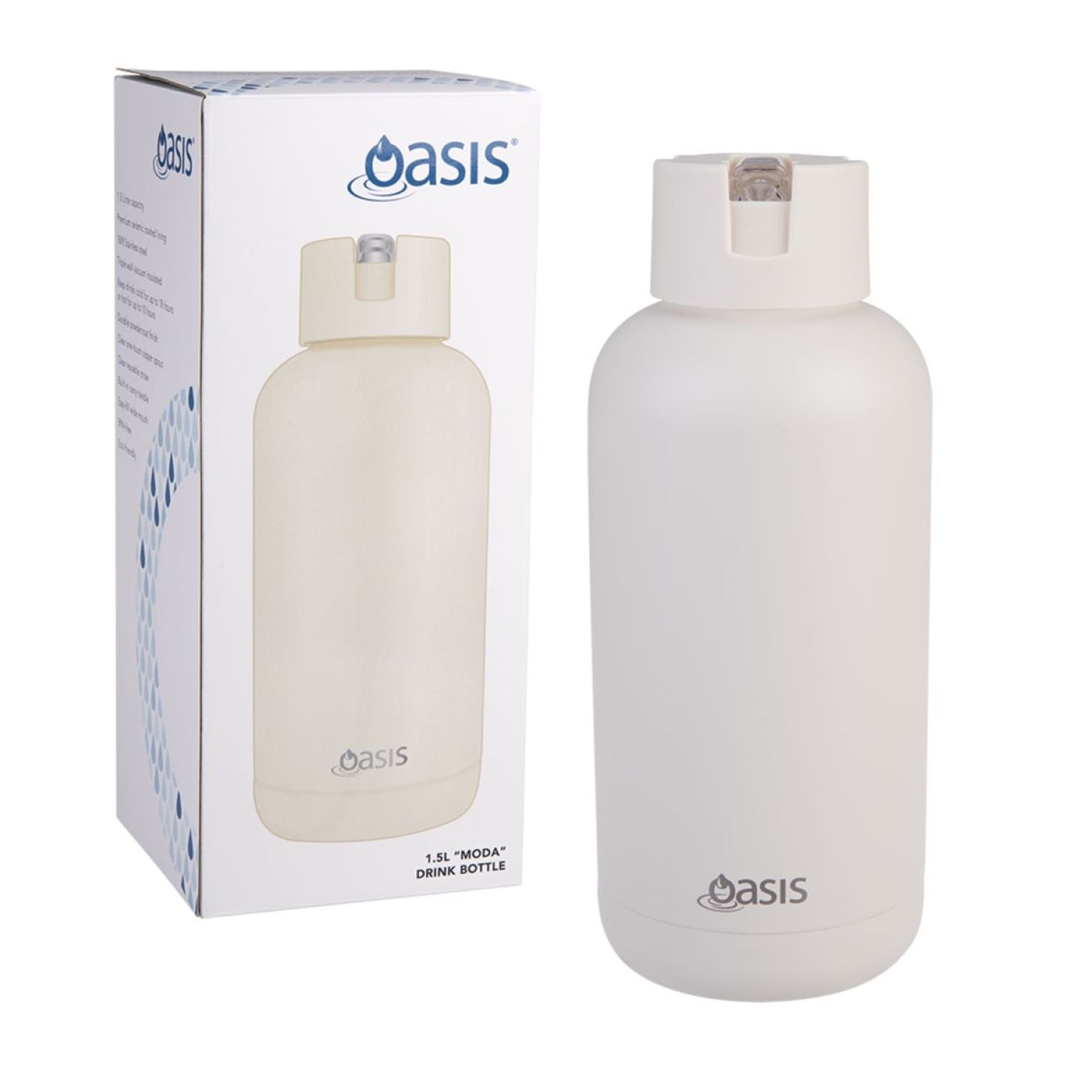 Oasis Stainless Steel Insulated Ceramic Moda Bottle 1.5L | Gifts & Lifestyle, Insulated Water Bottles, Travel Accessories, Water Bottles | Oasis Bottles-10