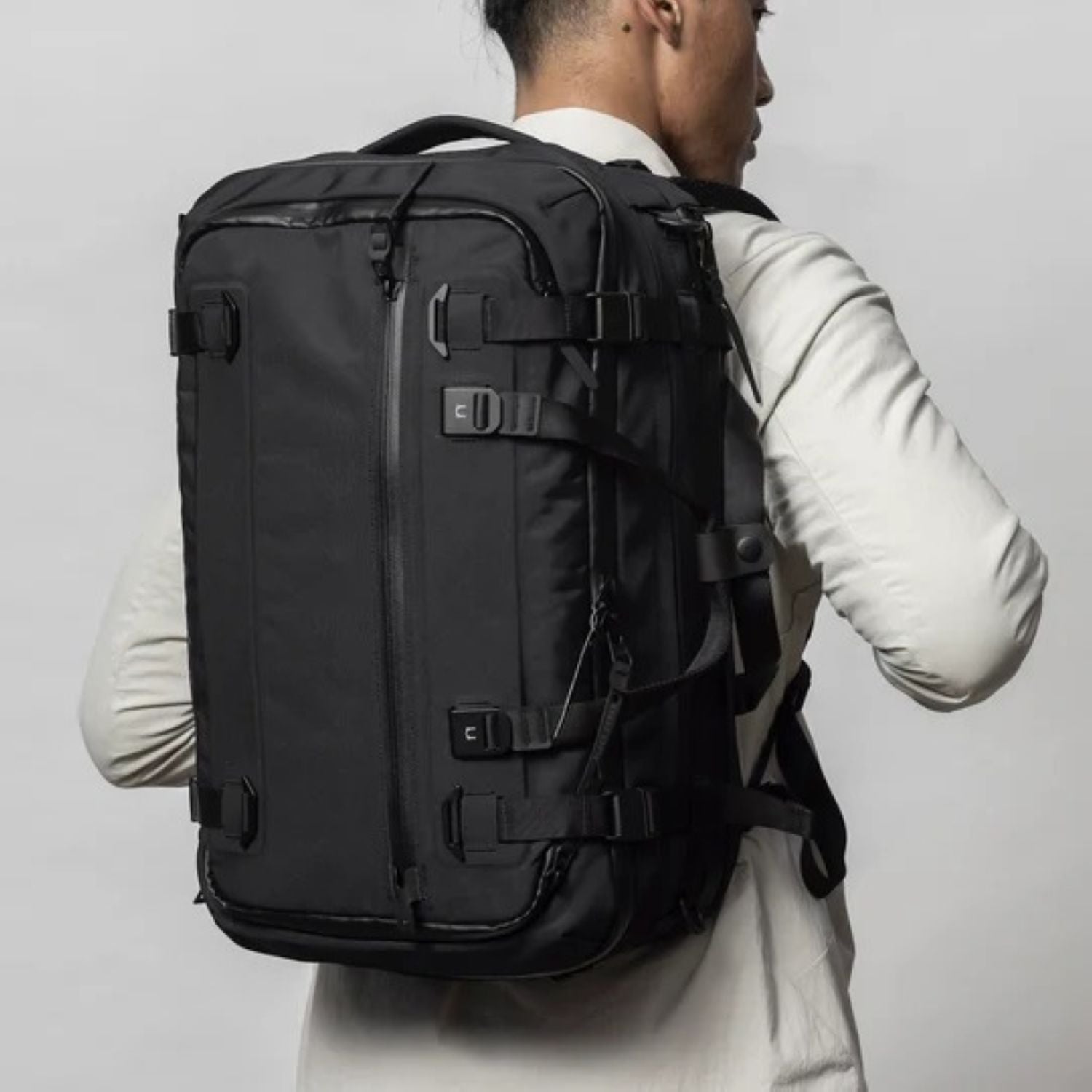 Black Ember Forge Convertible Travel Backpack Embertex Pfas Free 30-40L