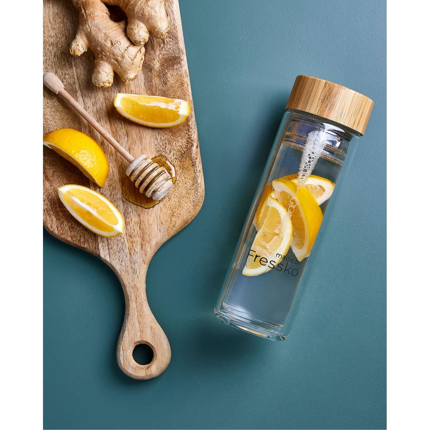 Made By Fressko Tour 13oz Infuser Glass Flask