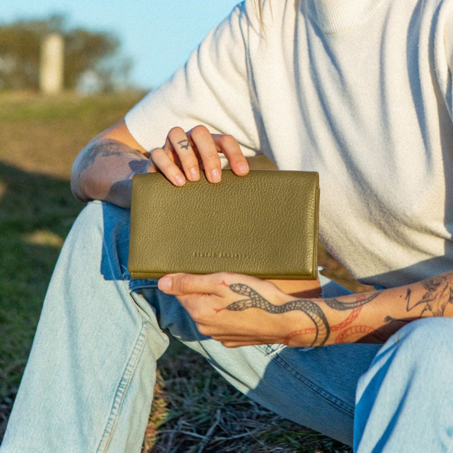 Status Anxiety Nevermind Leather Wallet