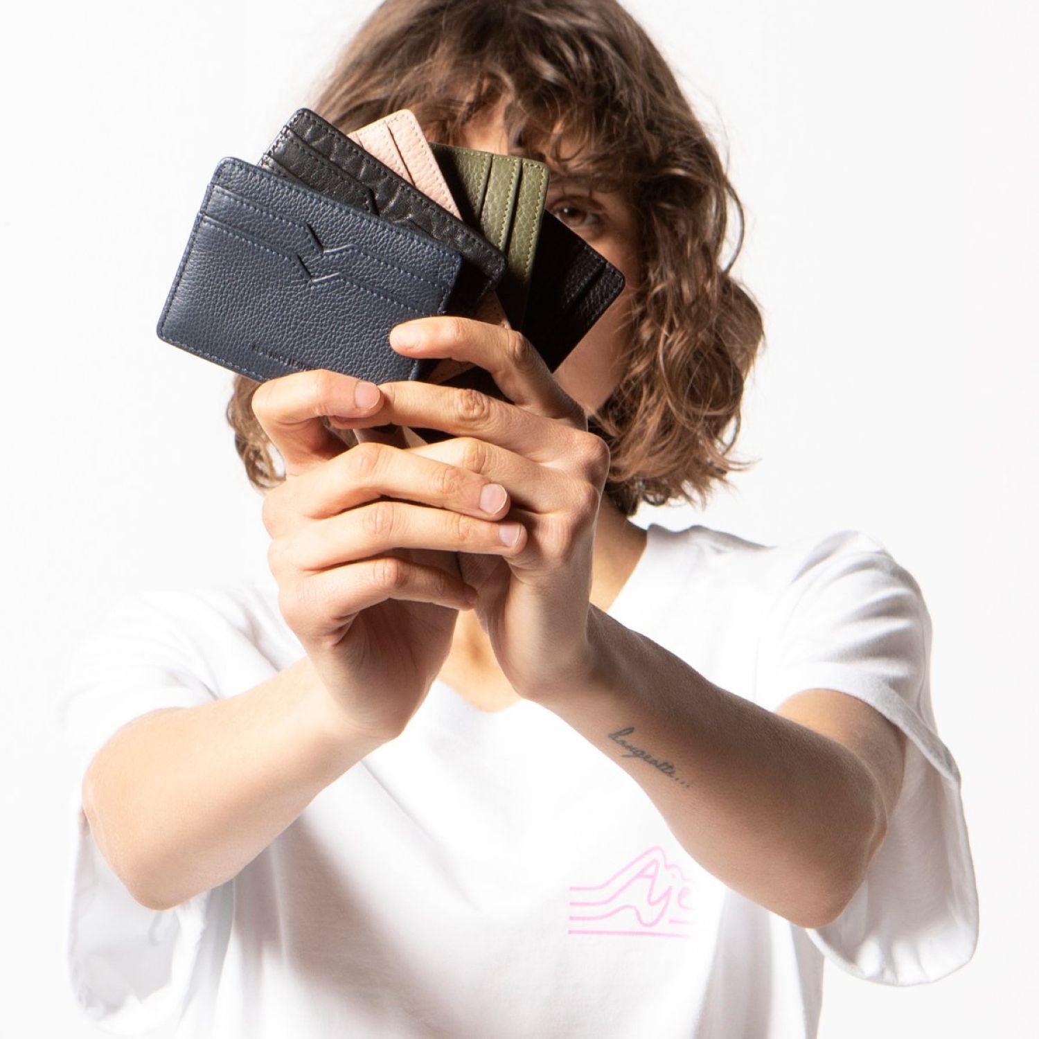 Status Anxiety Together For Now Leather Card Case (SA)