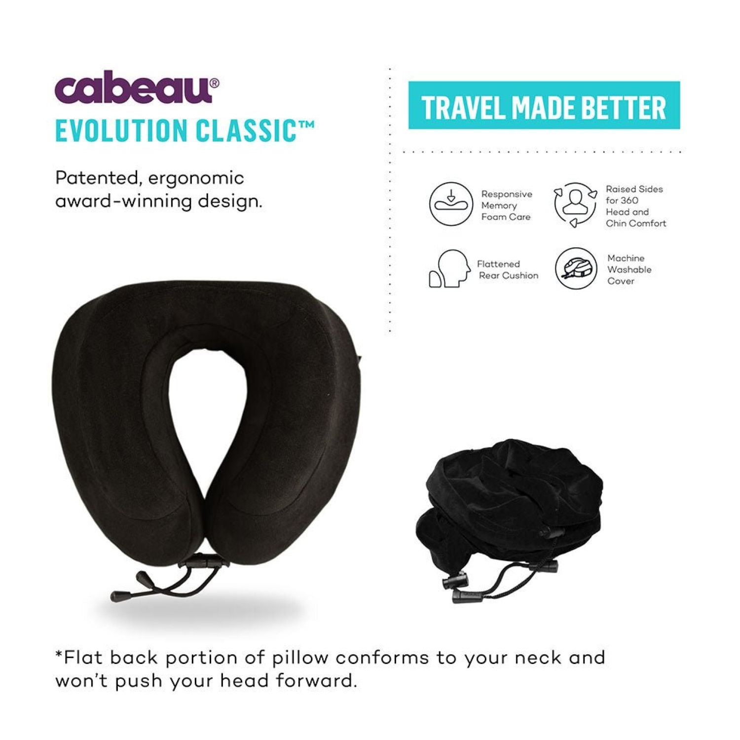 Cabeau Evolution Classic Travel Neck Pillow