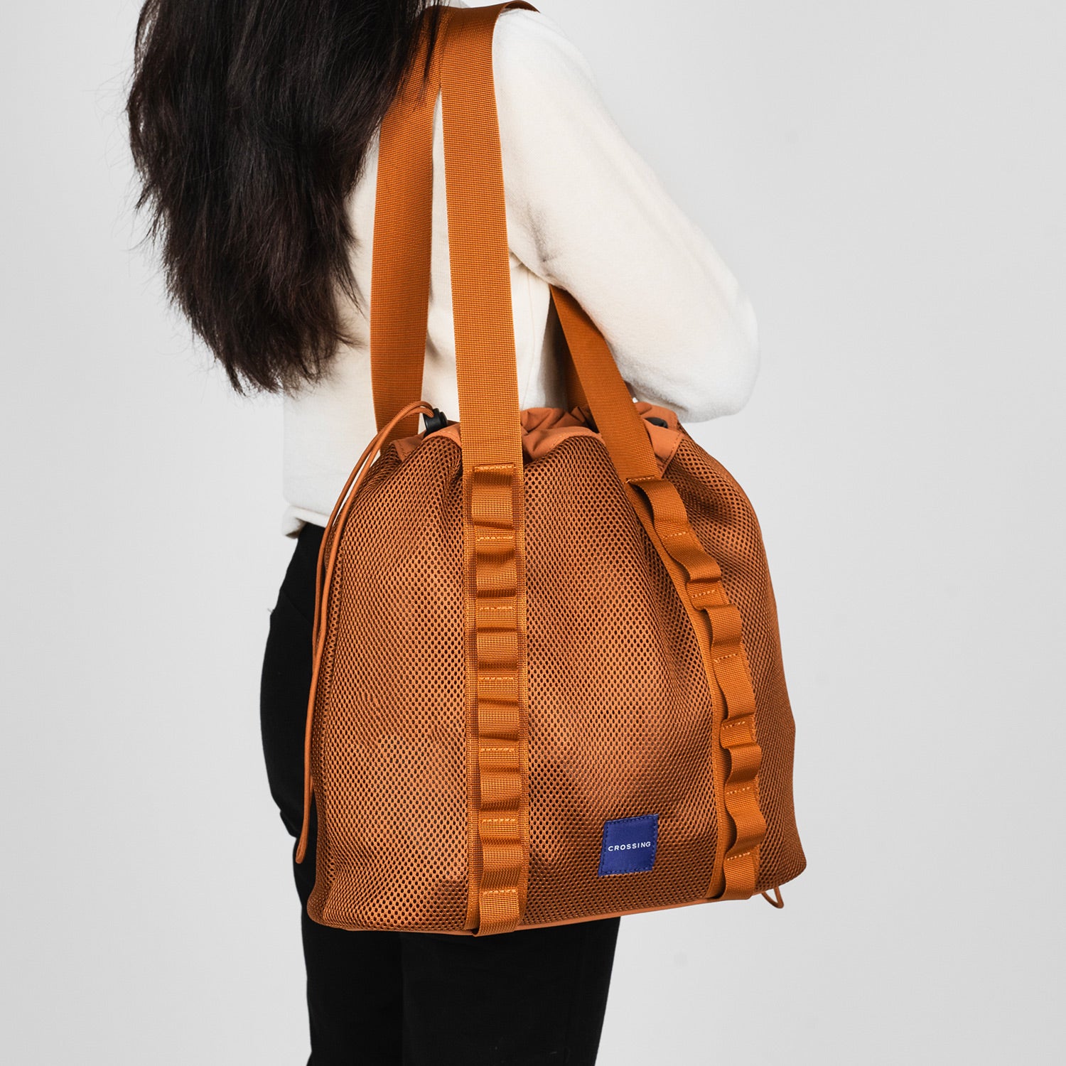 Crossing Noa Drawstring Mesh Tote Bag