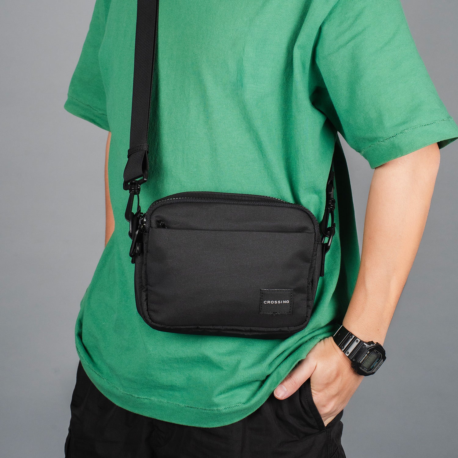 Crossing Sam Anti-Theft RFID Crossbody Bag