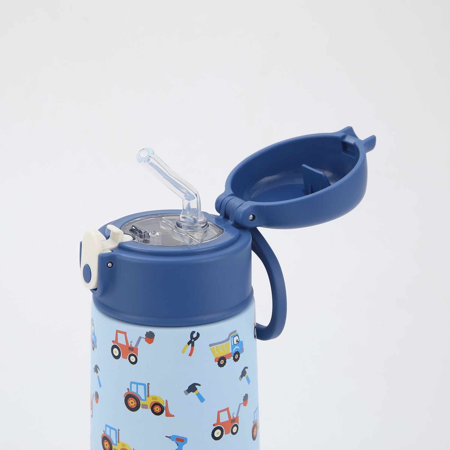 Crossing S/S 316 Kids' Insulated Water Bottle W/Sipper Silicone Straw 400ml