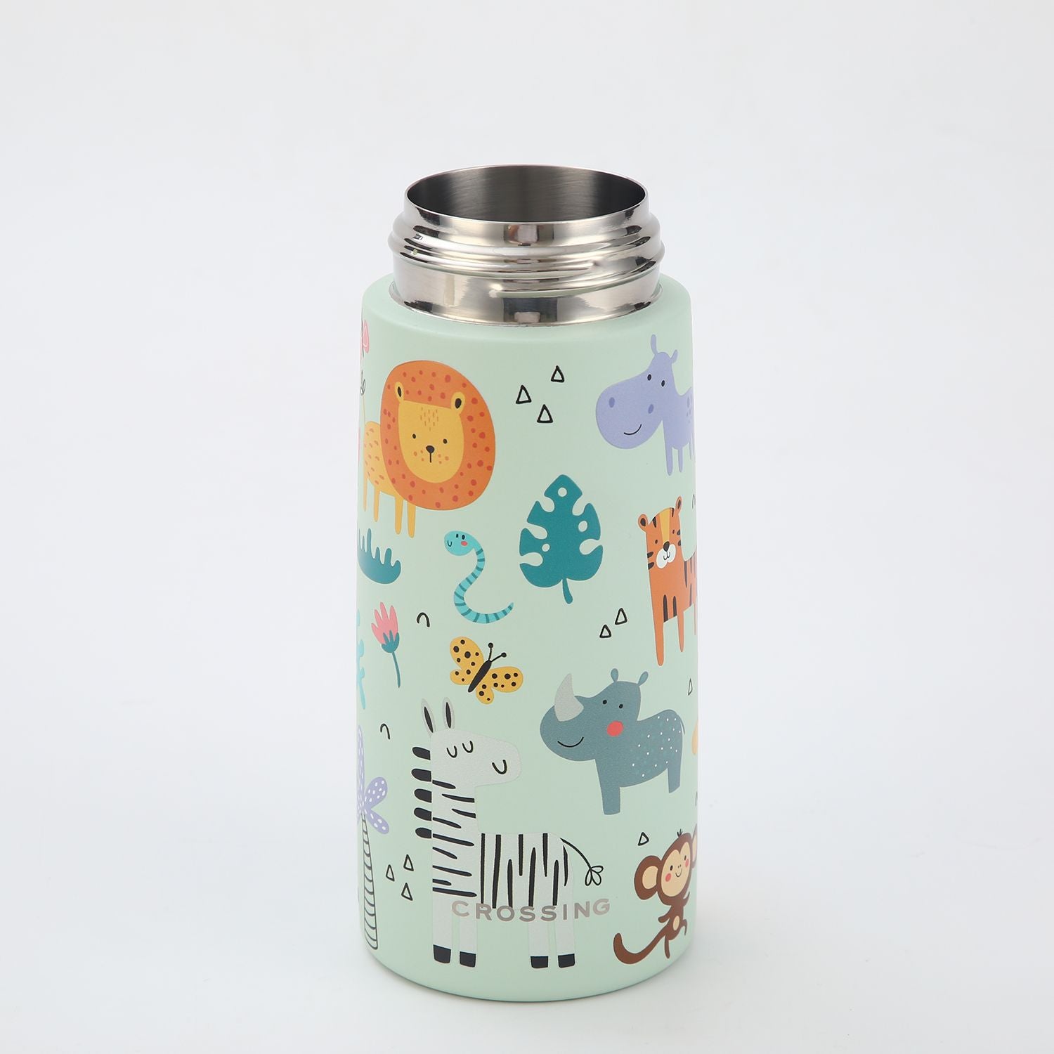 Crossing S/S 316 Kids' Insulated Water Bottle W/Sipper Silicone Straw 400ml