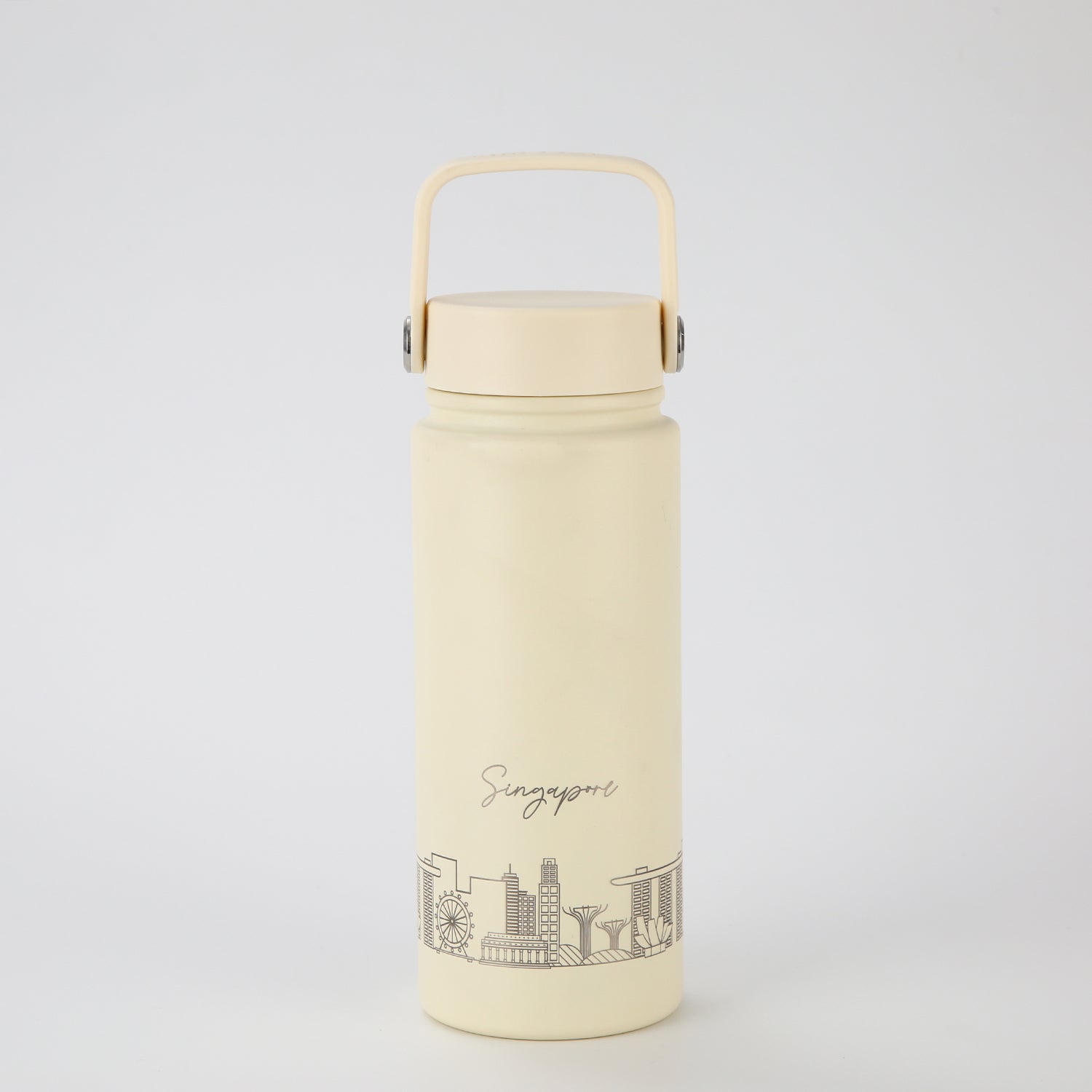 Crossing Urban Ceramic S/S Insulated Flat Cap Bottle With Handle 600ml (SA)