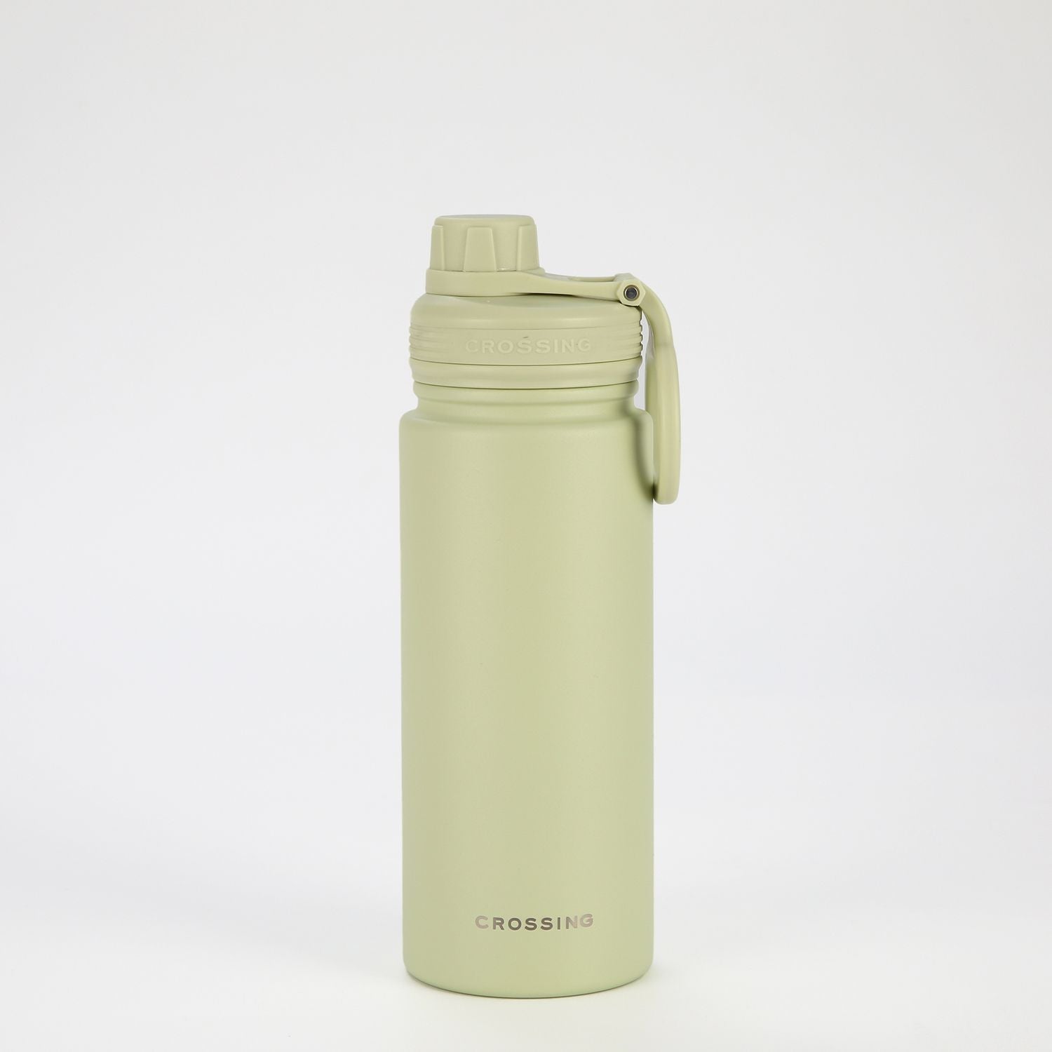 Crossing Urban Ceramic S/S Insulated Screw Cap Sports Bottle With Handle 600ml