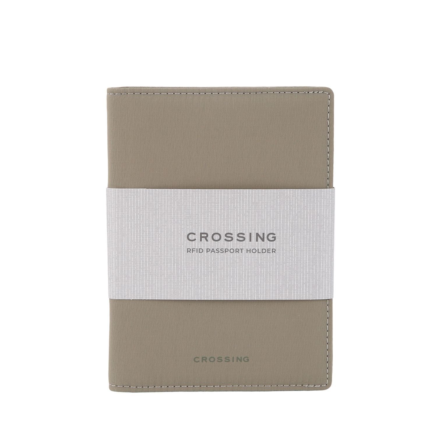 Crossing Waterproof Checked Nylon Passport Cover RFID