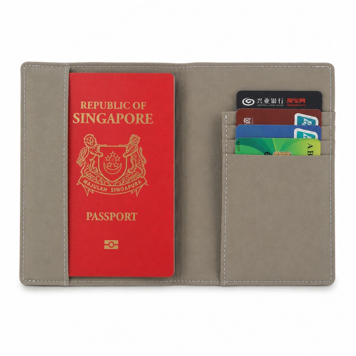 Crossing Waterproof Checked Nylon Passport Cover RFID