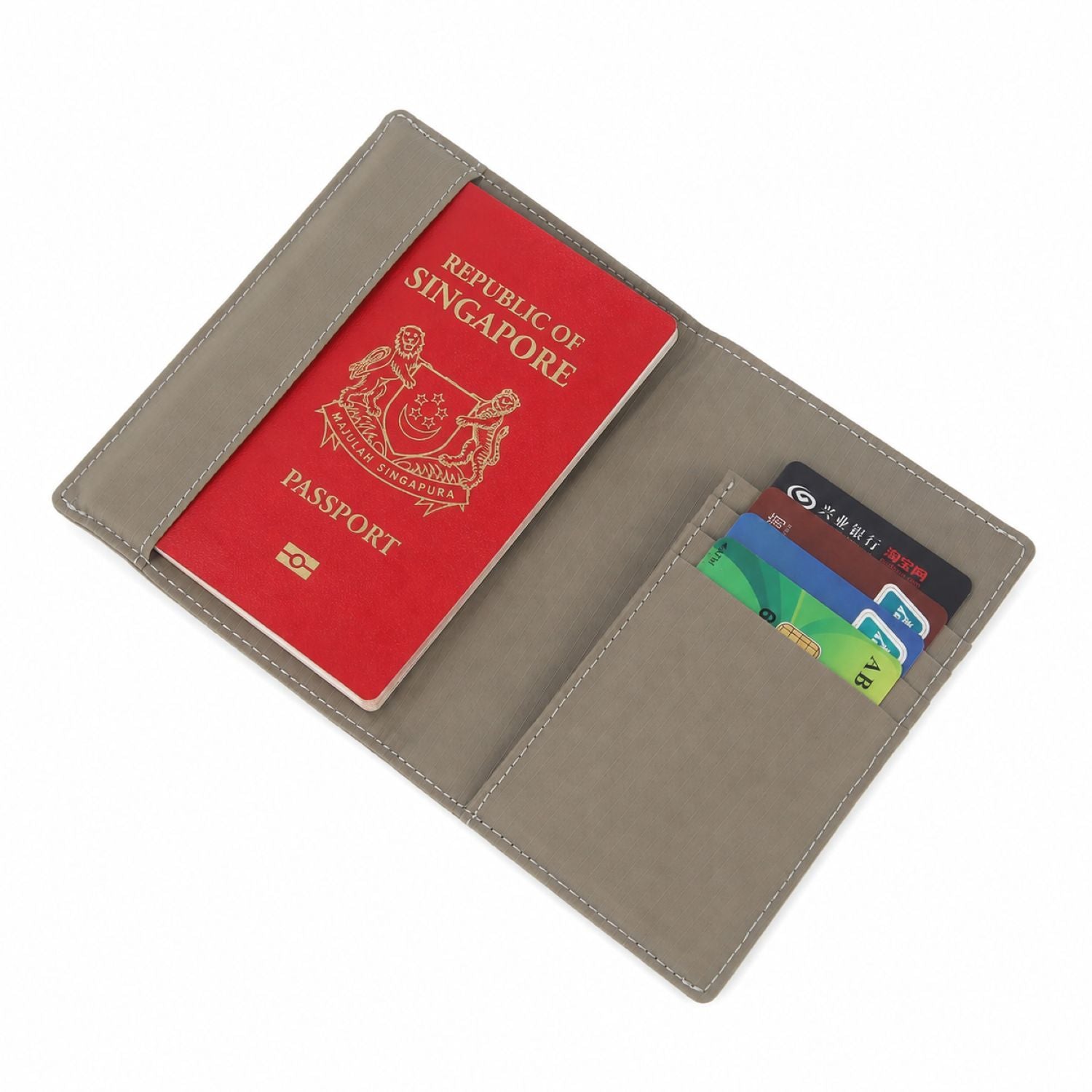 Crossing Waterproof Checked Nylon Passport Cover RFID