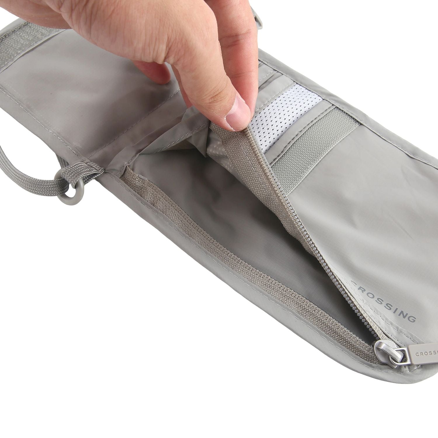 Crossing Waterproof Ripstop Nylon RFID Blocking Travel Neck Pouch