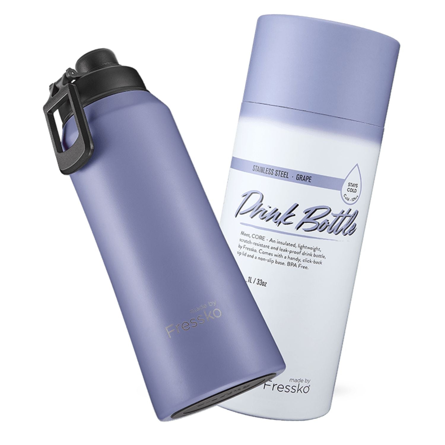 Made By Fressko Core 34oz Insulated Stainless Steel Drink Bottle