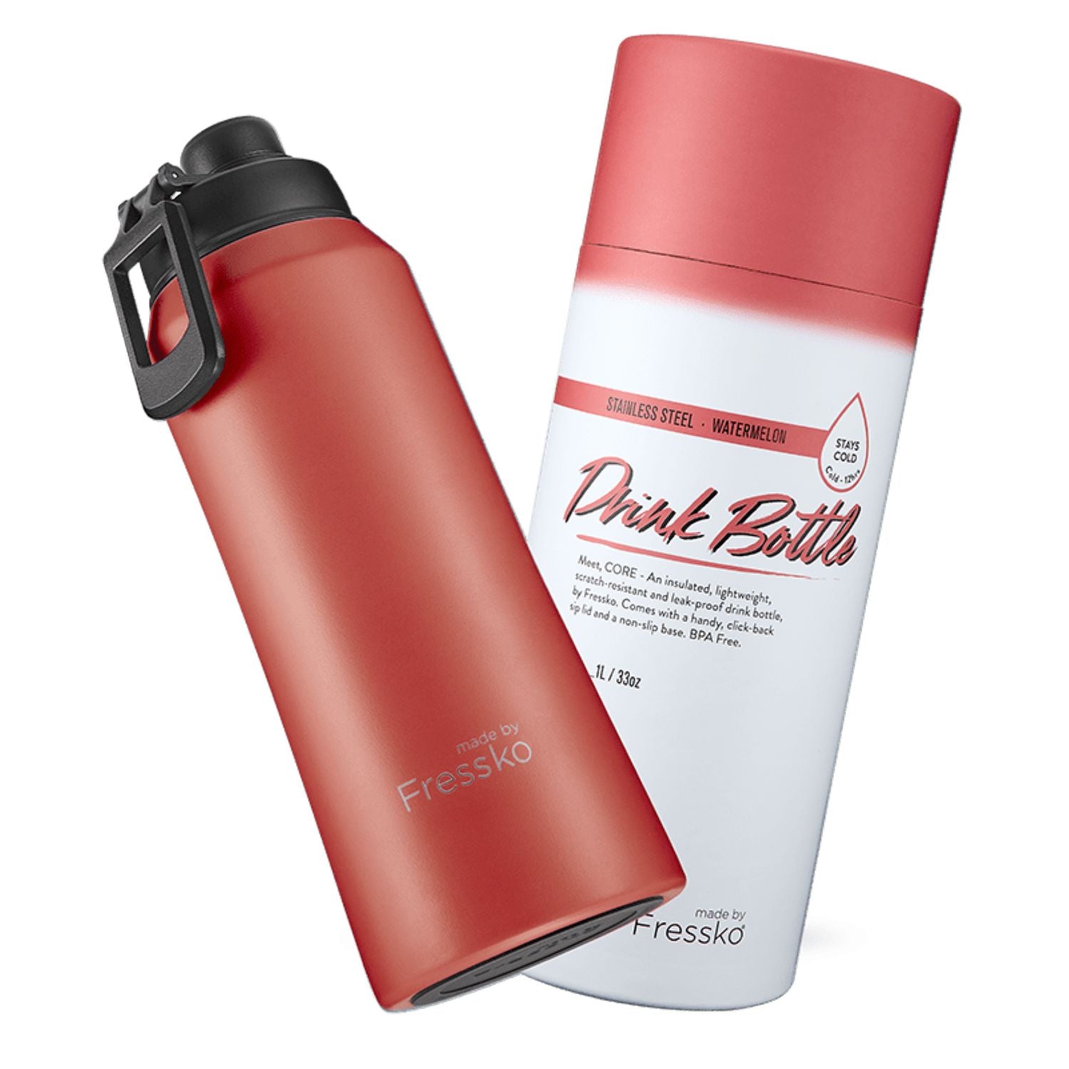 Made By Fressko Core 34oz Insulated Stainless Steel Drink Bottle