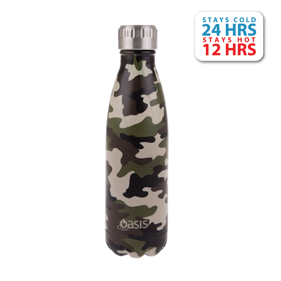 Oasis Stainless Steel Insulated Water Bottle 500ML (Printed) | Gifts & Lifestyle, Insulated Water Bottles, Travel Accessories, Water Bottles | Oasis Bottles-3