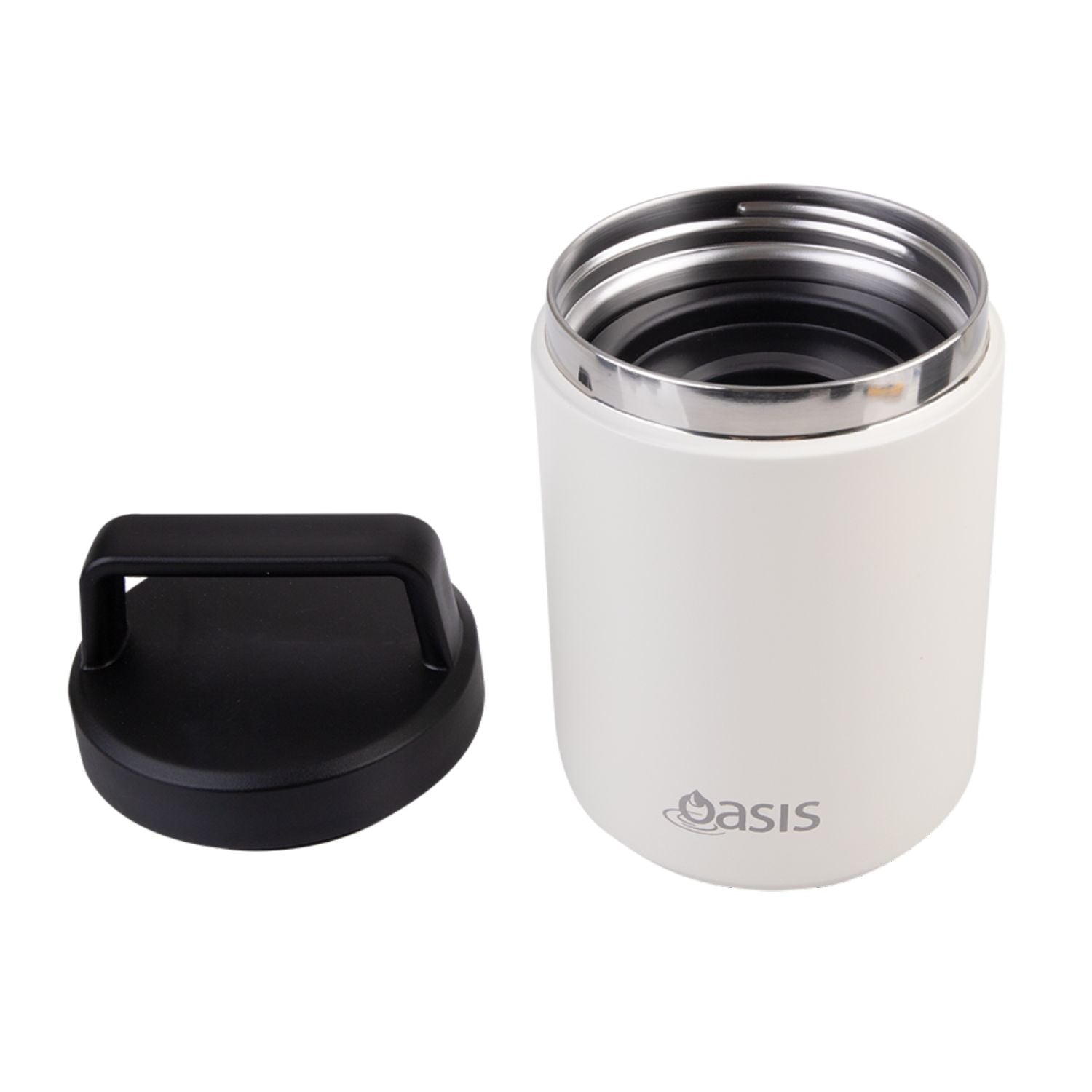 Oasis Stainless Steel Insulated Dual Compartment Food Flask with Handle 480ML | Gifts & Lifestyle, Insulated Food Flask, Travel Accessories | Oasis Bottles-2