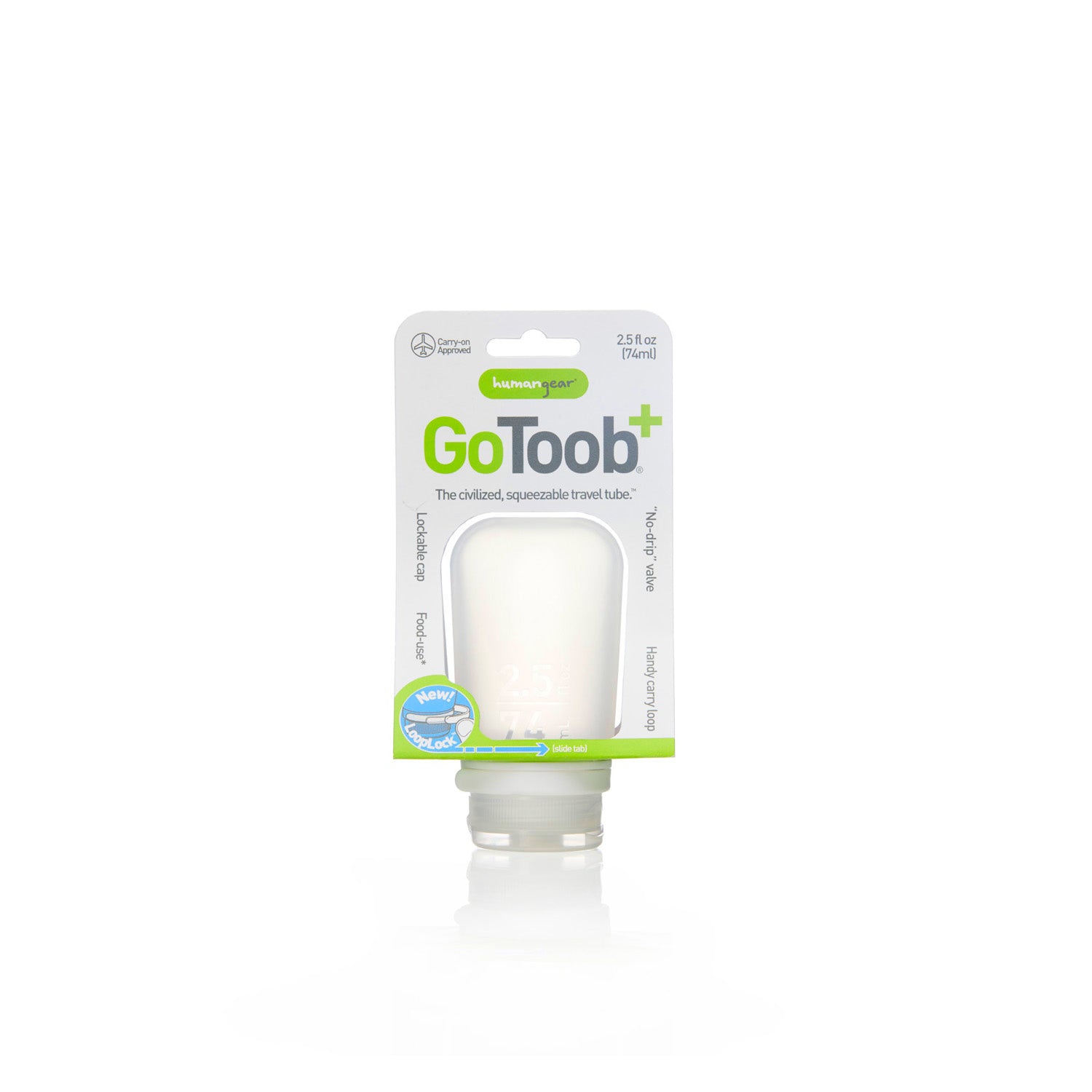 Humangear Medium Gotoob Travel Bottle  2.5Oz/74Ml