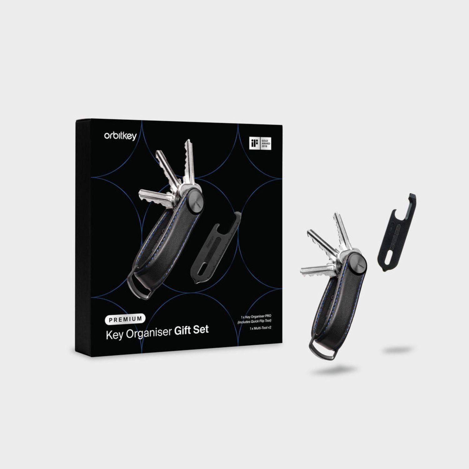 Orbitkey Leather Key Organiser Pro + Multitool V2