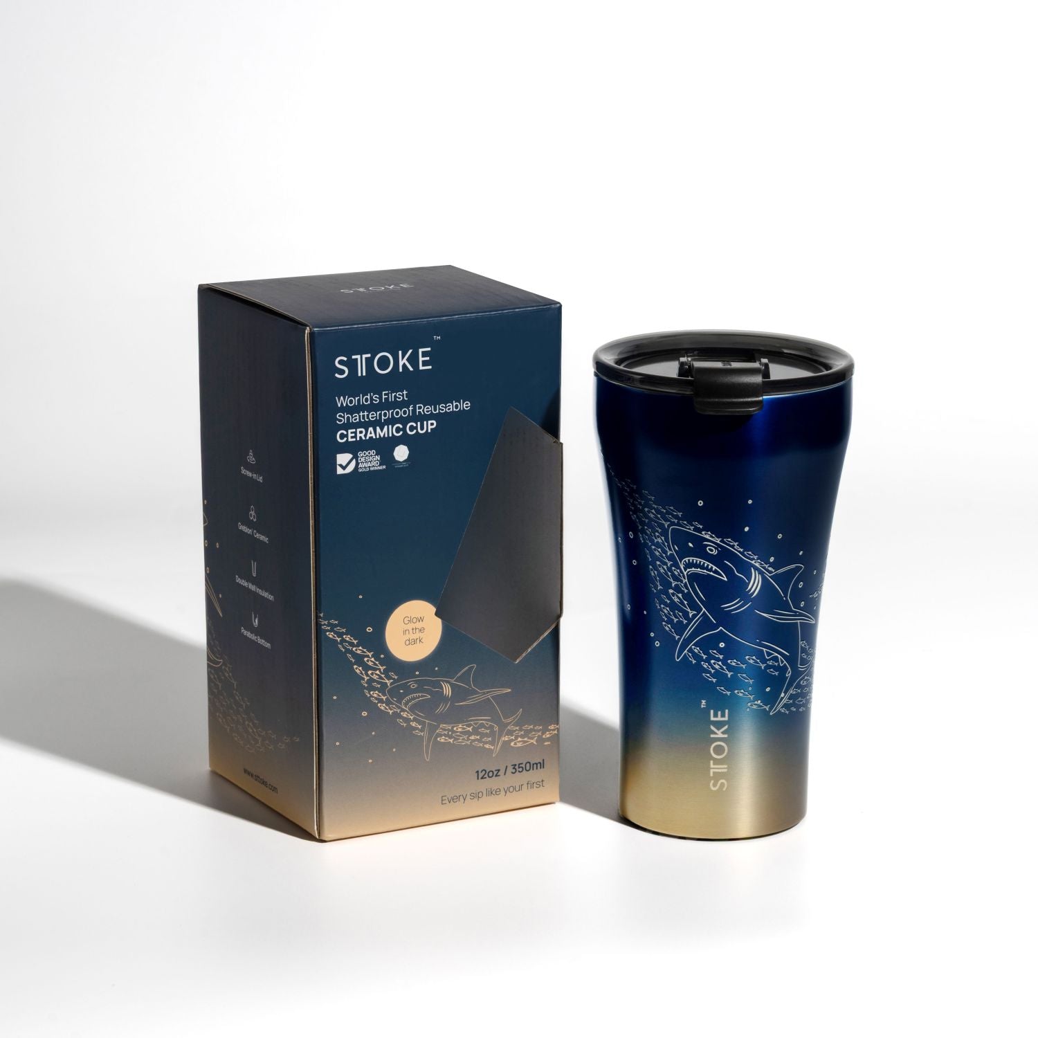 STTOKE Limited Edition Leakproof Ocean Series Insulated Cup 12OZ