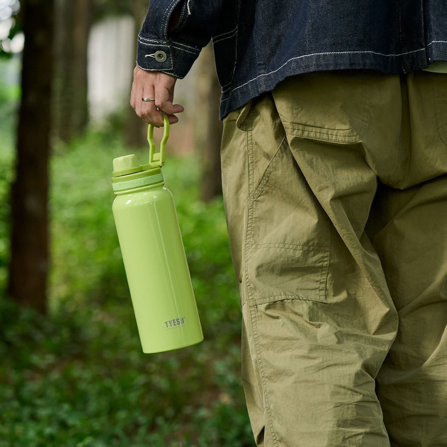 Tyeso Aeris Revive (Glossy) S/S Vacuum Insulated Bottle With Handle 600ML