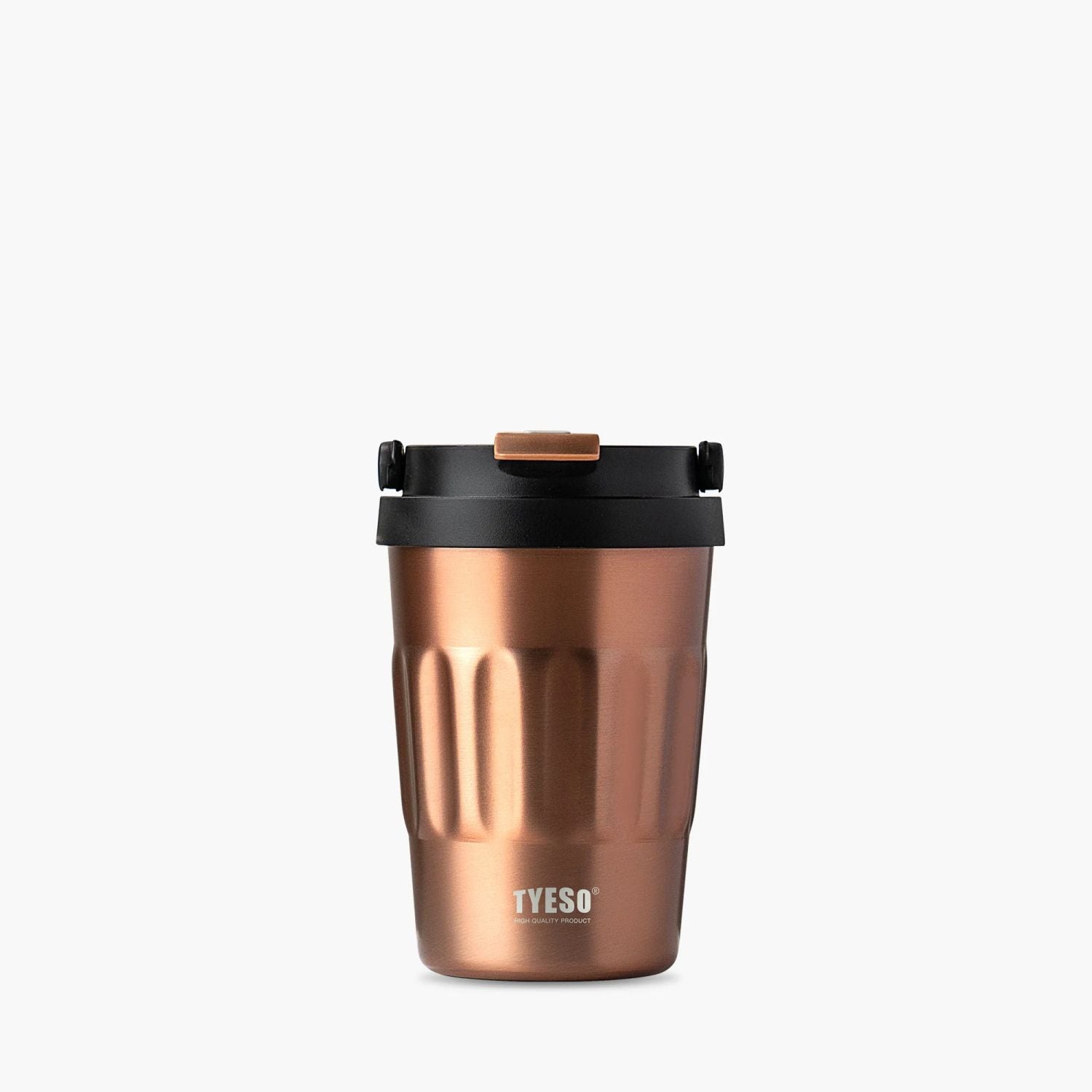 Tyeso Onyx Sipper S/S Vacuum Coffee Tumbler W Foldable Handle 400ml