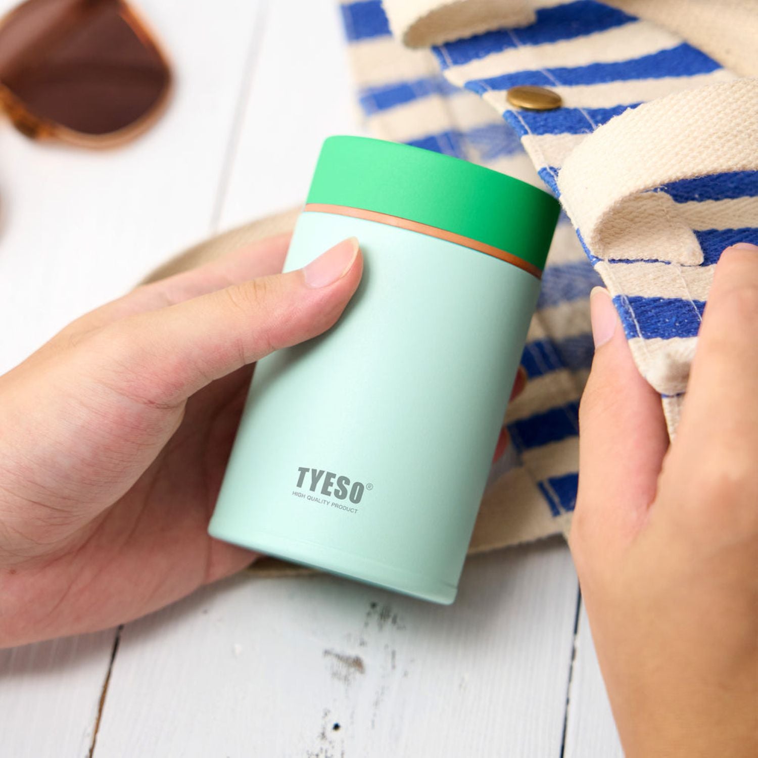 Tyeso Petal Inner S/S 316 Vacuum Insulated Food Jar 200ML - Orange