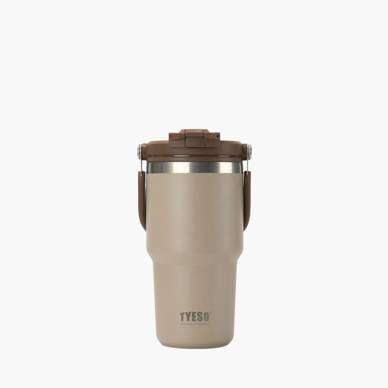 Tyeso Roam 2.0 Leakproof 2 In 1 Sip & Straw Lid S/S Vacuum Insulated Tumbler With Handle 600ML