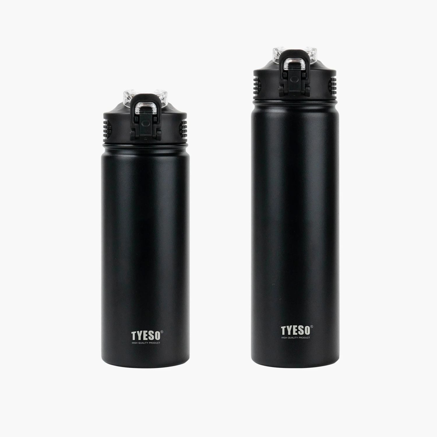 Tyeso Wander Lockable One Press Straw Flip Lid S/S Vacuum Insulated Bottle With Handle 600ml