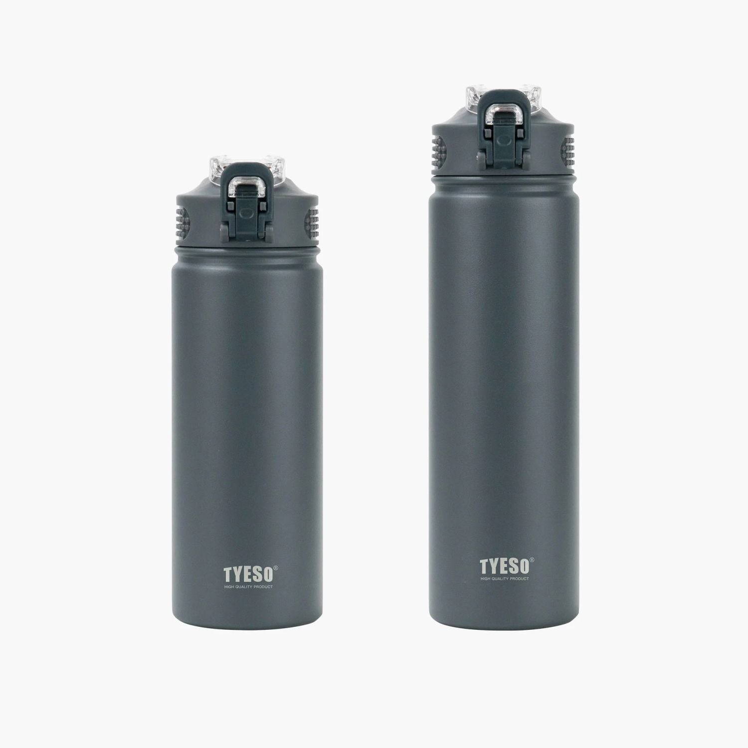 Tyeso Wander Lockable One Press Straw Flip Lid S/S Vacuum Insulated Bottle With Handle 600ml