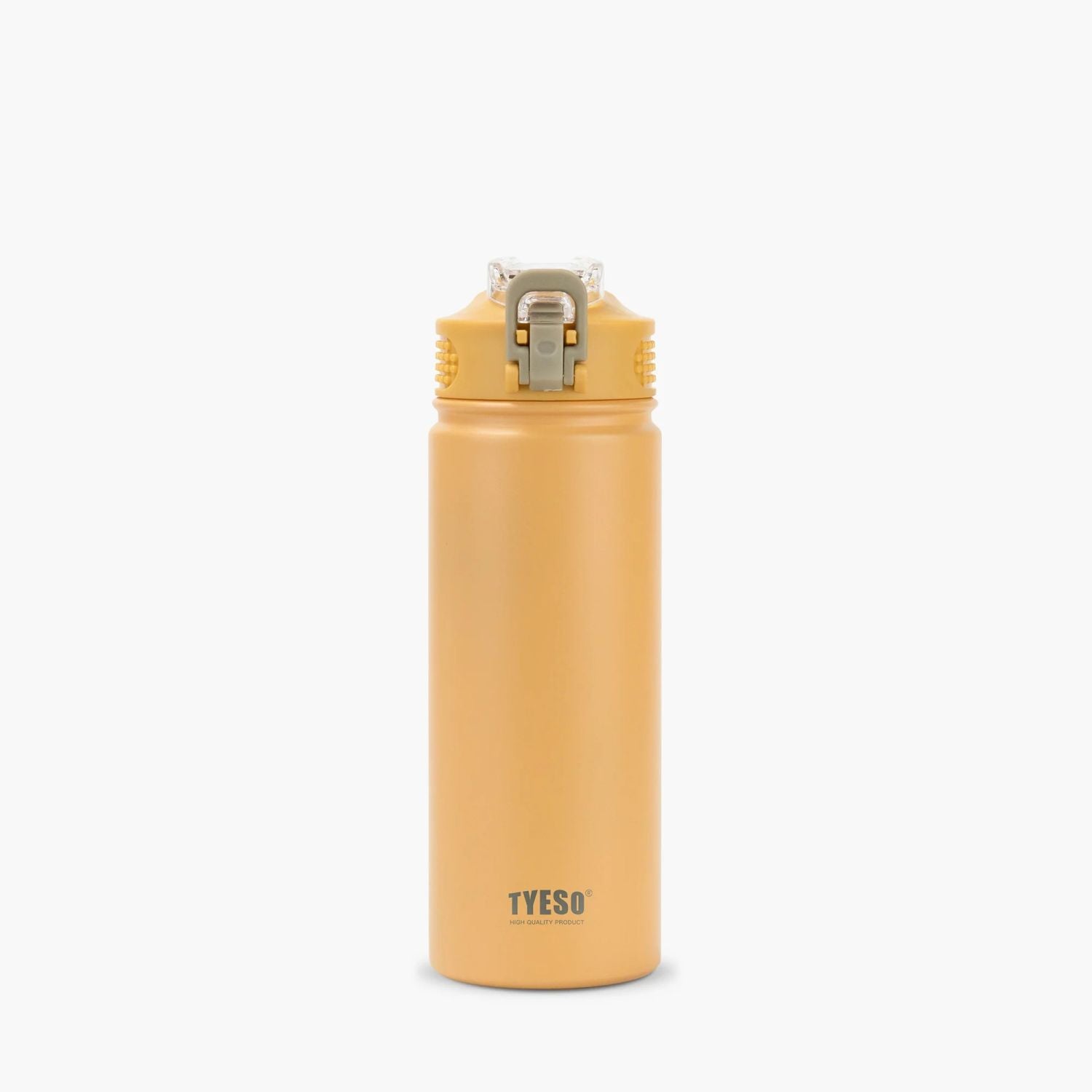 Tyeso Wander Lockable One Press Straw Flip Lid S/S Vacuum Insulated Bottle With Handle 600ml