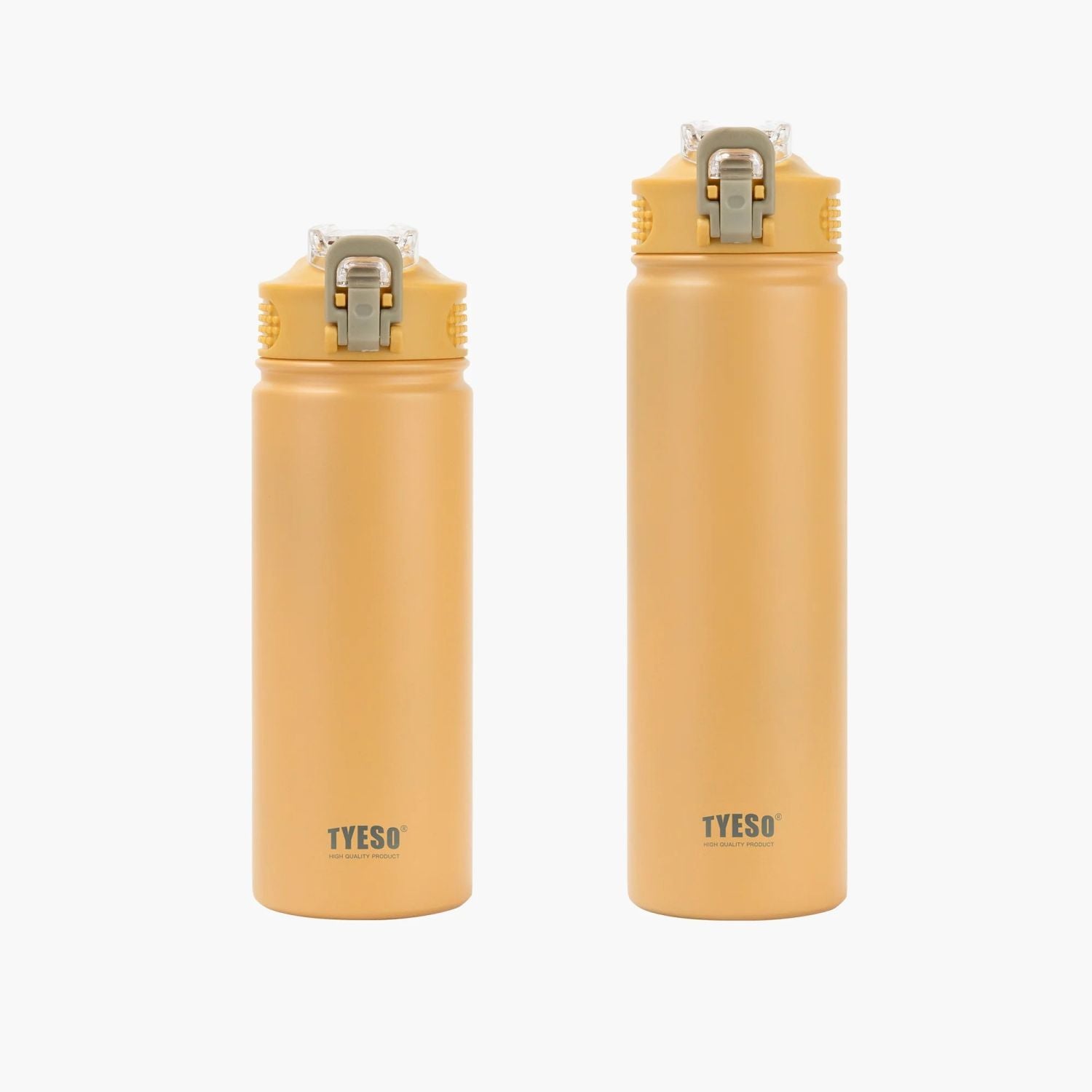 Tyeso Wander Lockable One Press Straw Flip Lid S/S Vacuum Insulated Bottle With Handle 600ml